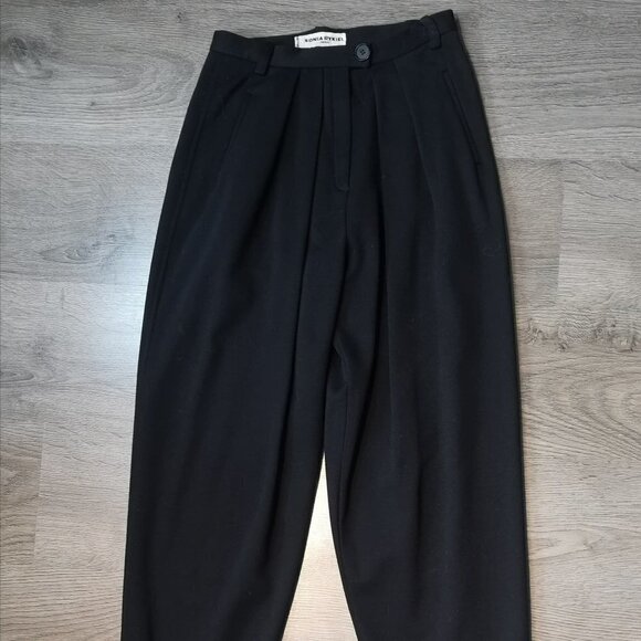 Vintage Black Sonya Rykiel knit pant - Picture 2 of 5
